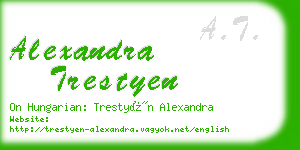 alexandra trestyen business card